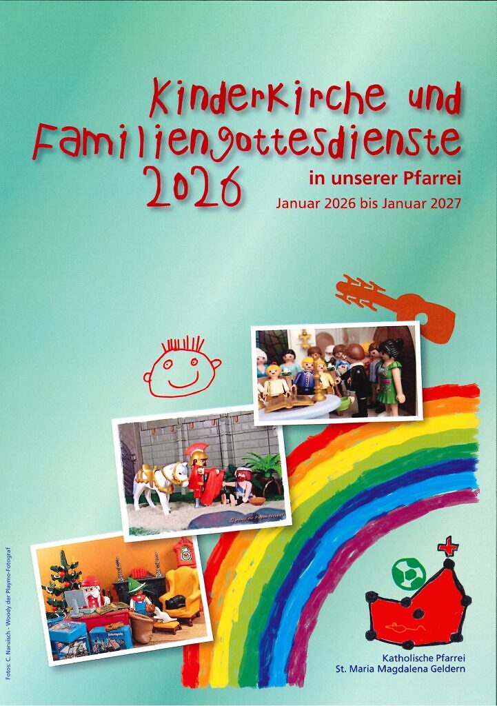 Flyer Familiengottesdienste und Kinderkirche 2026