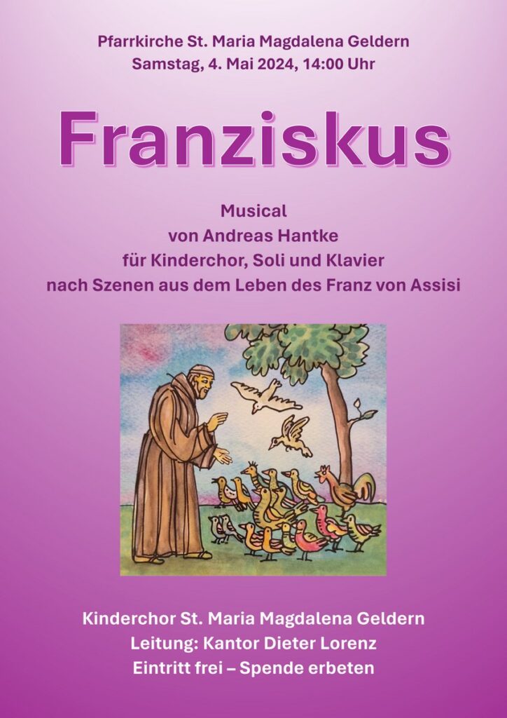 Franziskus-Plakat