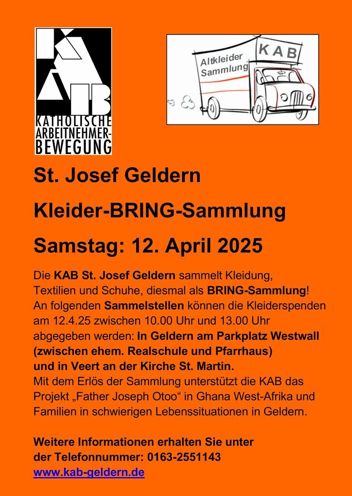 Kleidersammlung 12.4.25