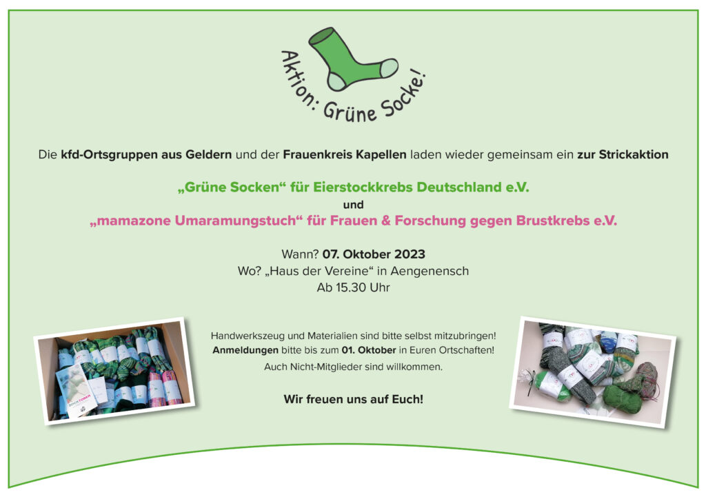 Strickaktion-Grüne-Socken